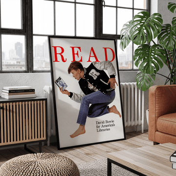 David Bowie 'Read' Gloss Poster — Bowie for America’s Libraries