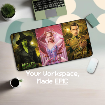 Wicked For Good Desk Mat — Elphaba, Glinda & Fiyero Desk Pad